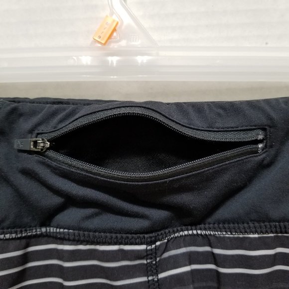 Athleta shorts XS Ready Set Go Running striped gym workout running athletic - Picture 8 of 12